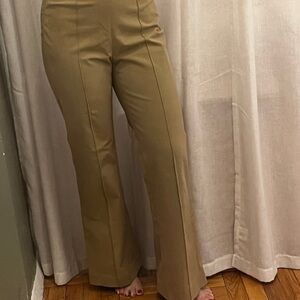 Women's Tan High-Waisted Pants